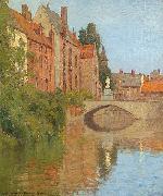 Charles Warren Eaton Bruges oil painting